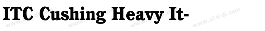 ITC Cushing Heavy It字体转换